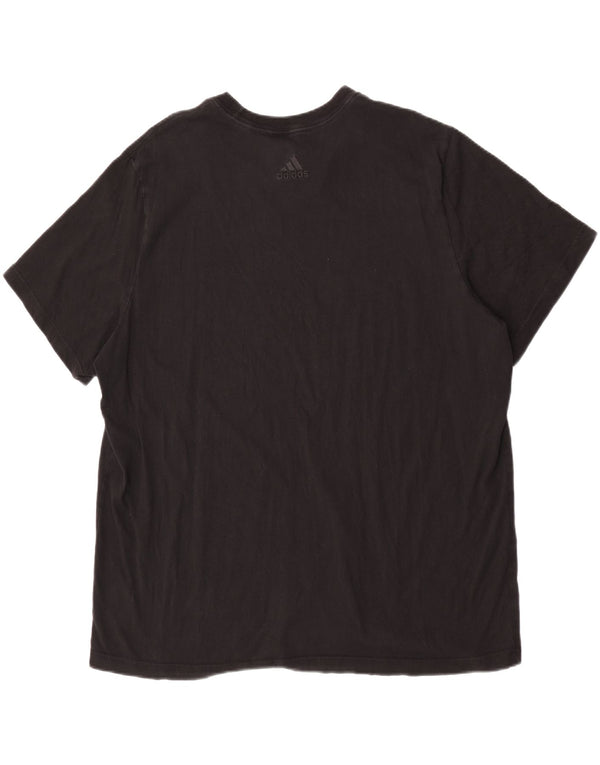 Adidas muška majica s grafičkim motivima 2XL crni pamuk