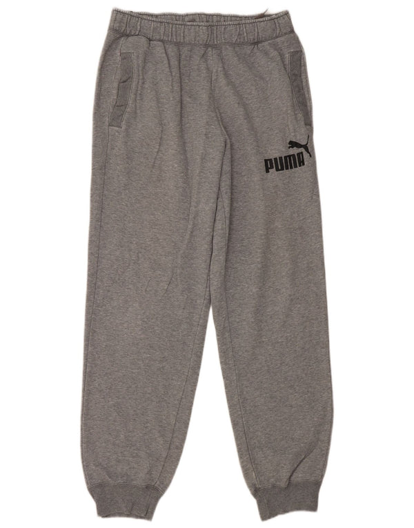 Puma muške grafičke trenirke Hlače Joggers Large Grey Flected Cotton