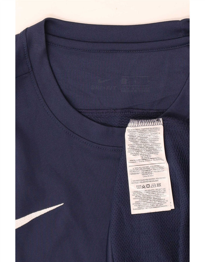 Nike Dri Fit majica kratkih rukava, veliki mornarsko plavi poliester