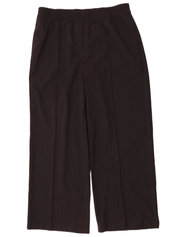Marks & Spencer ženske široke chino hlače UK 18 XL W38 L31 crne