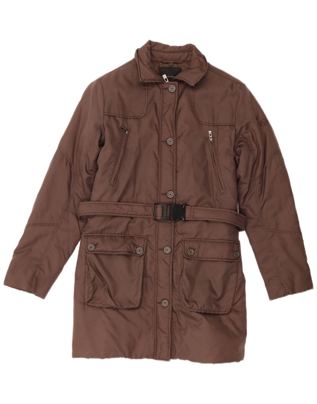 SERGIO TACCHINI Ženski podstavljeni kaput UK 14 Srednje smeđa