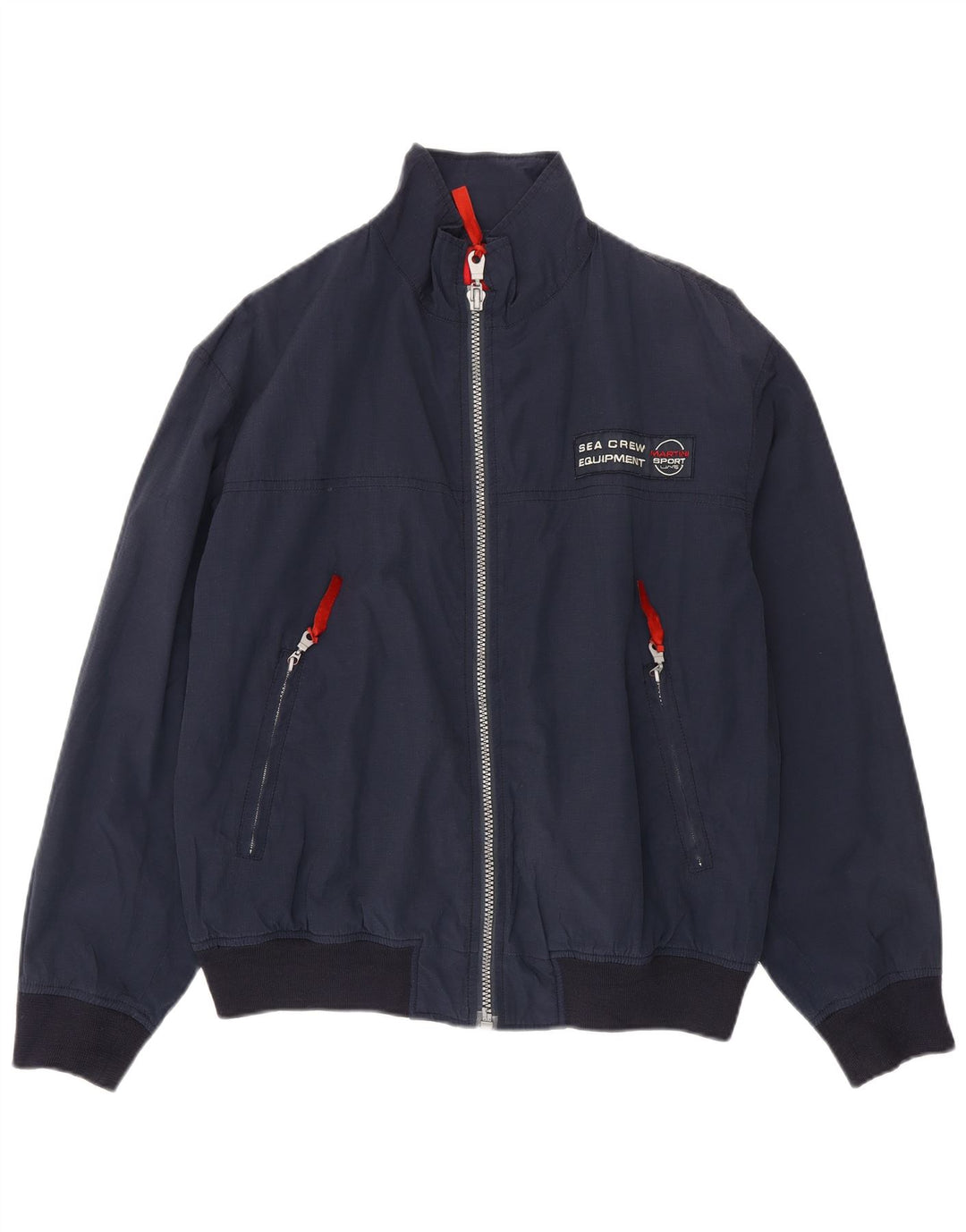 Vintage muška bomber jakna IT 48 Srednje tamnoplavi pamuk
