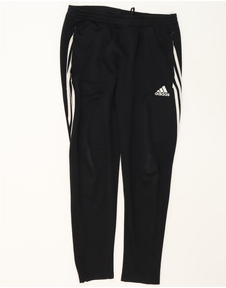 Adidas muške trenirke Climalite, velike crne hlače od poliestera