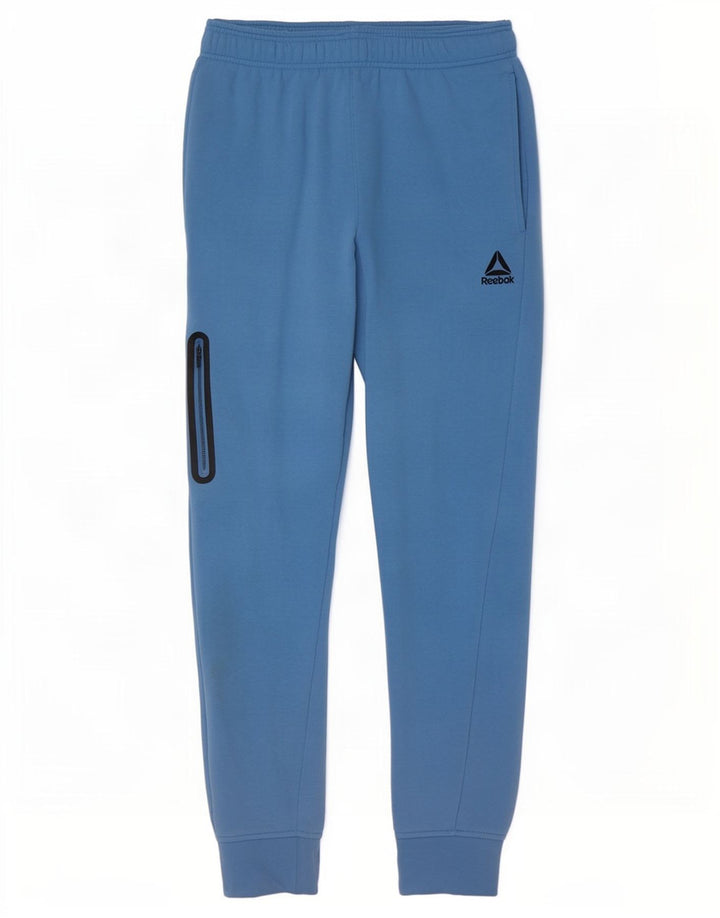 Reebok muške kargo trenirke, male plave pamučne hlače