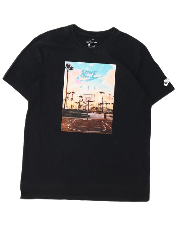 NIKE Muška majica s grafičkim motivima, veliki crni pamuk