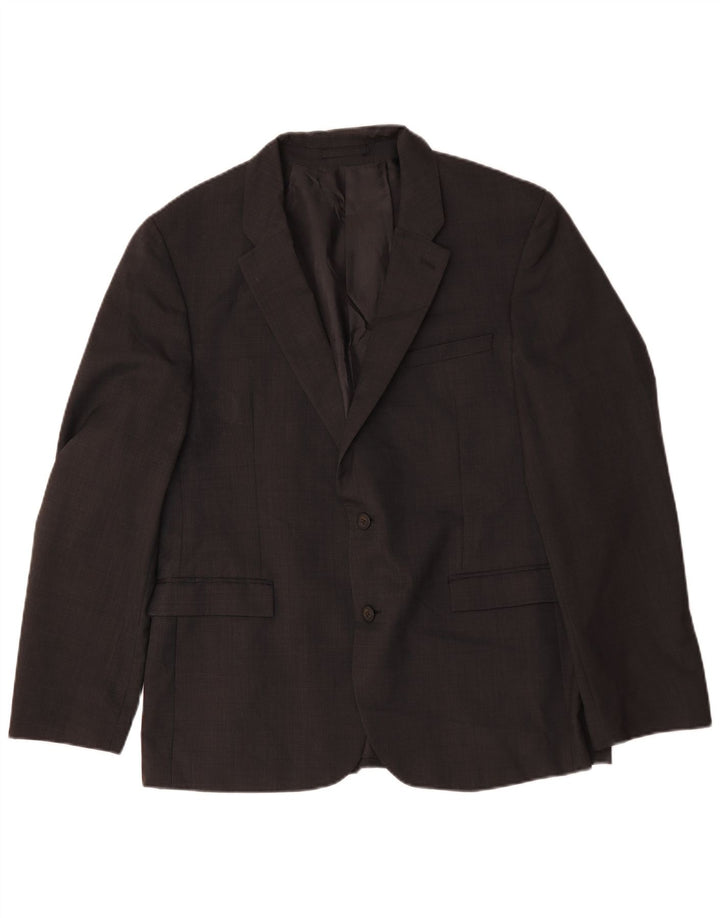 Marks & Spencer muška jakna sako s 2 gumba UK 44 XL crna vuna