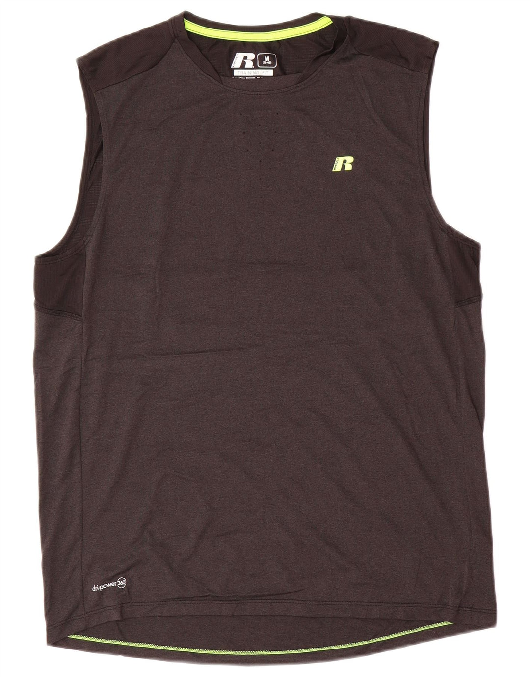 RUSSELL ATHLETIC Muški Dri-Power Vest Top UK 38/40 srednje sivi poliester