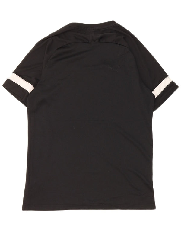 Nike Dri Fit Graphic T-Shirt Top Large Black Colourblock