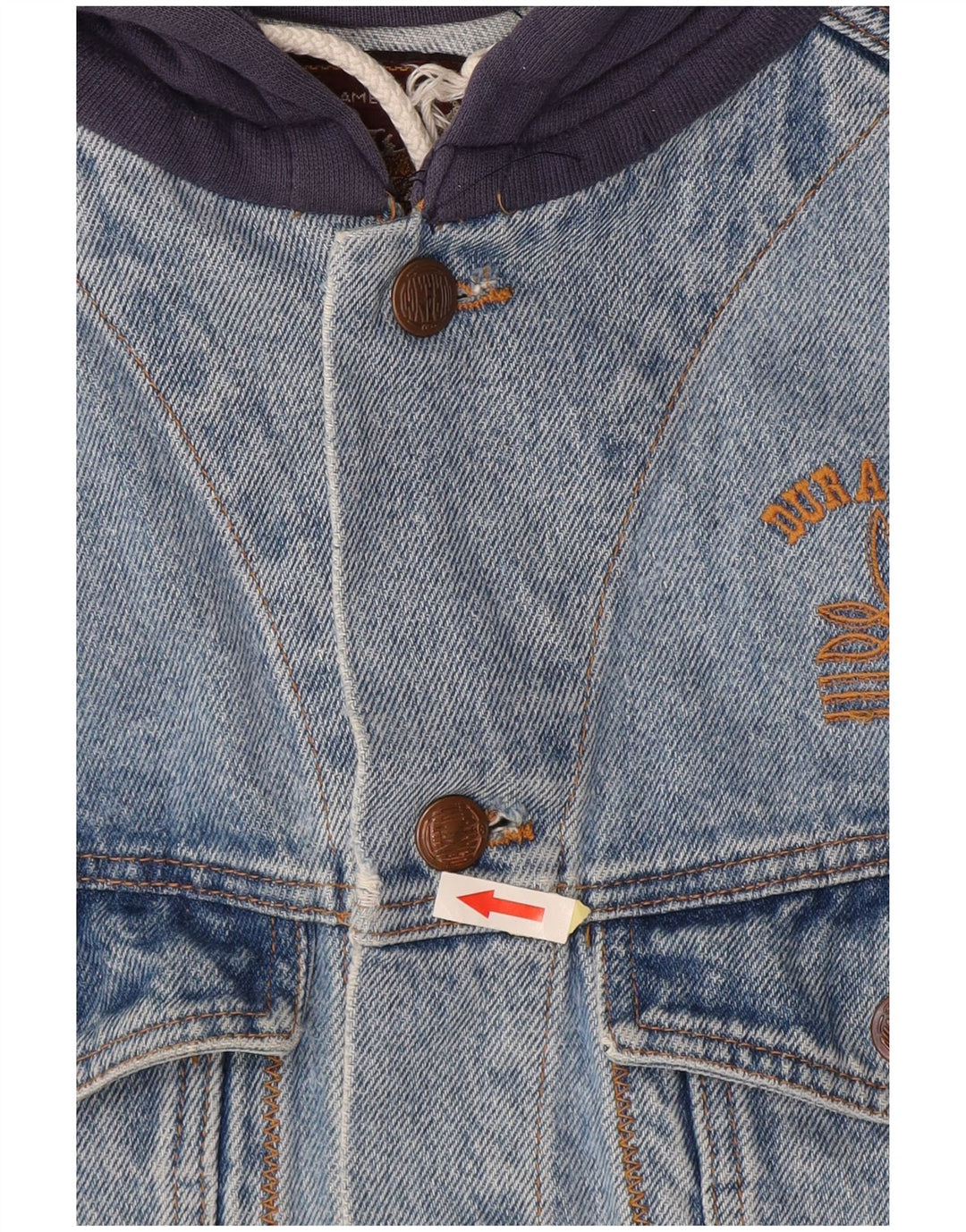 DURANGO muška traper jakna s kapuljačom UK 40 Large Blue Colourblock Cotton