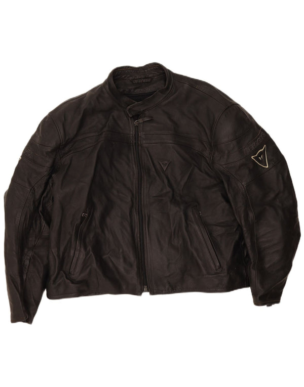 Dainese muška motoristička kožna trkaća jakna UK 42 XL crna