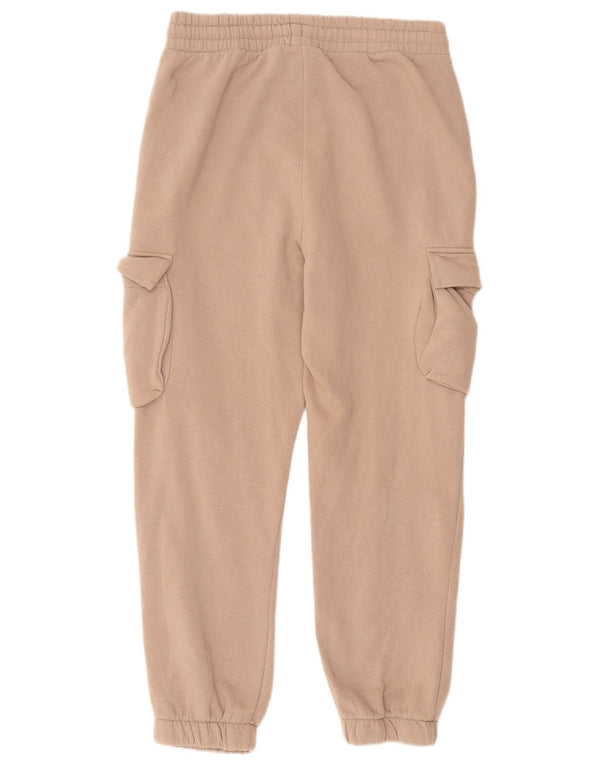 Zara Womens Cargo Trenirka Hlače Joggers UK 14 Large Beige Cotton