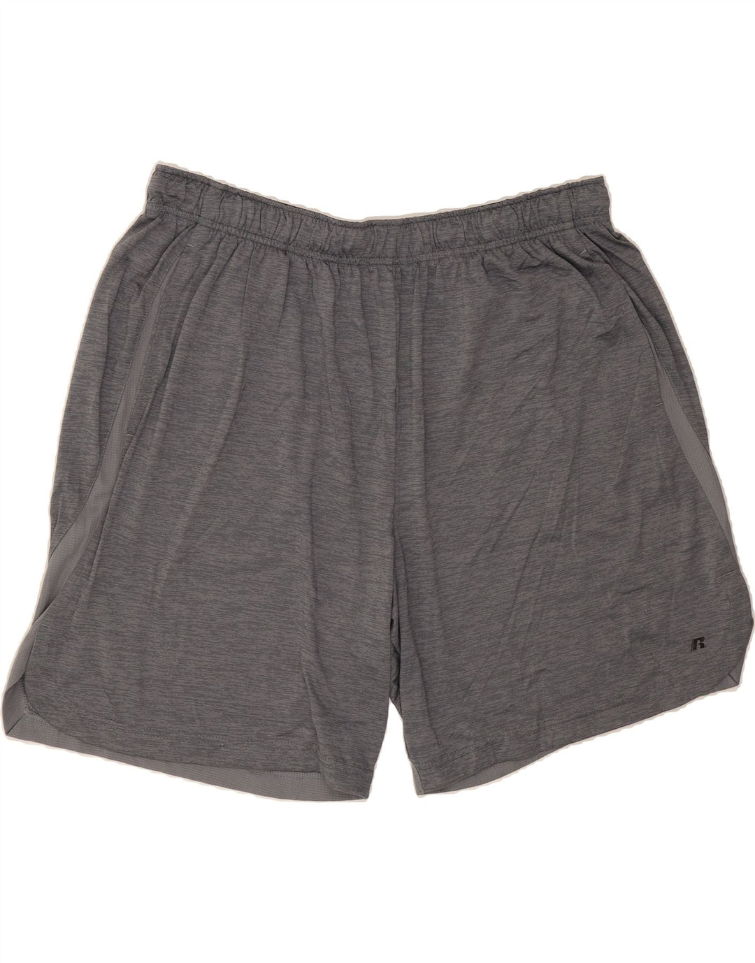 RUSSELL ATHLETIC Mens Sport Shorts XL  Grey Colourblock Polyester Vintage Russell Athletic and Second-Hand Russell Athletic from Messina Hembry 