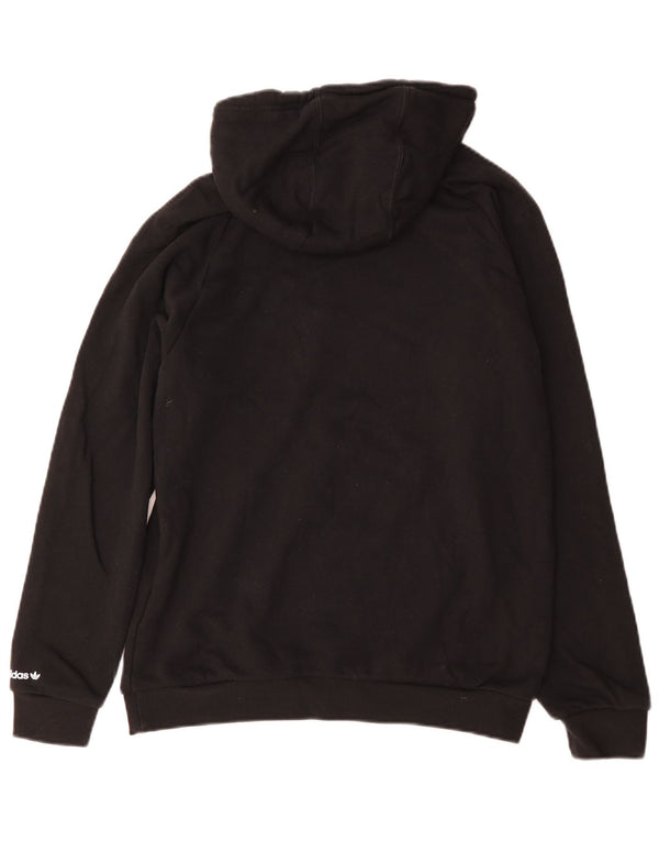 ADIDAS Ženska majica s kapuljačom s grafičkim motivima UK 10 Mali crni pamuk