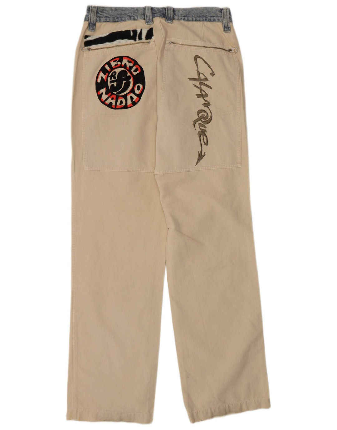 Think Pink Mens Regular Cargo hlače EU 48 srednje W32 L33 bež pamuk