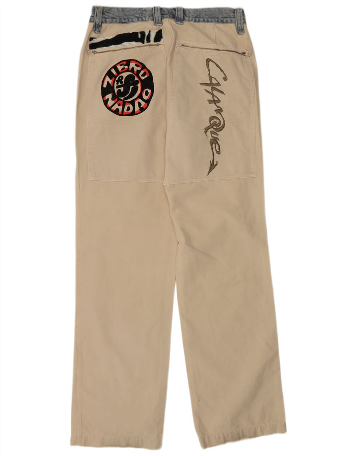 Think Pink Mens Regular Cargo hlače EU 48 srednje W32 L33 bež pamuk