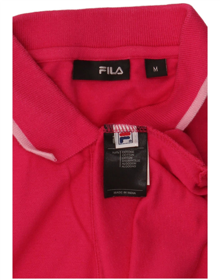 Fila ženska polo majica UK 12 srednje ružičasti pamuk