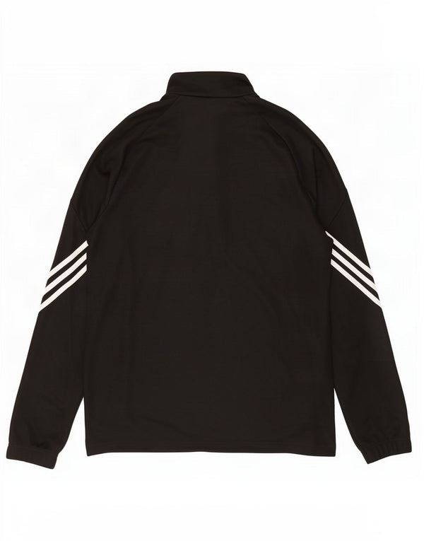 Gornji dio trenirke Adidas Climalite s patentnim izrezom srednje crne boje
