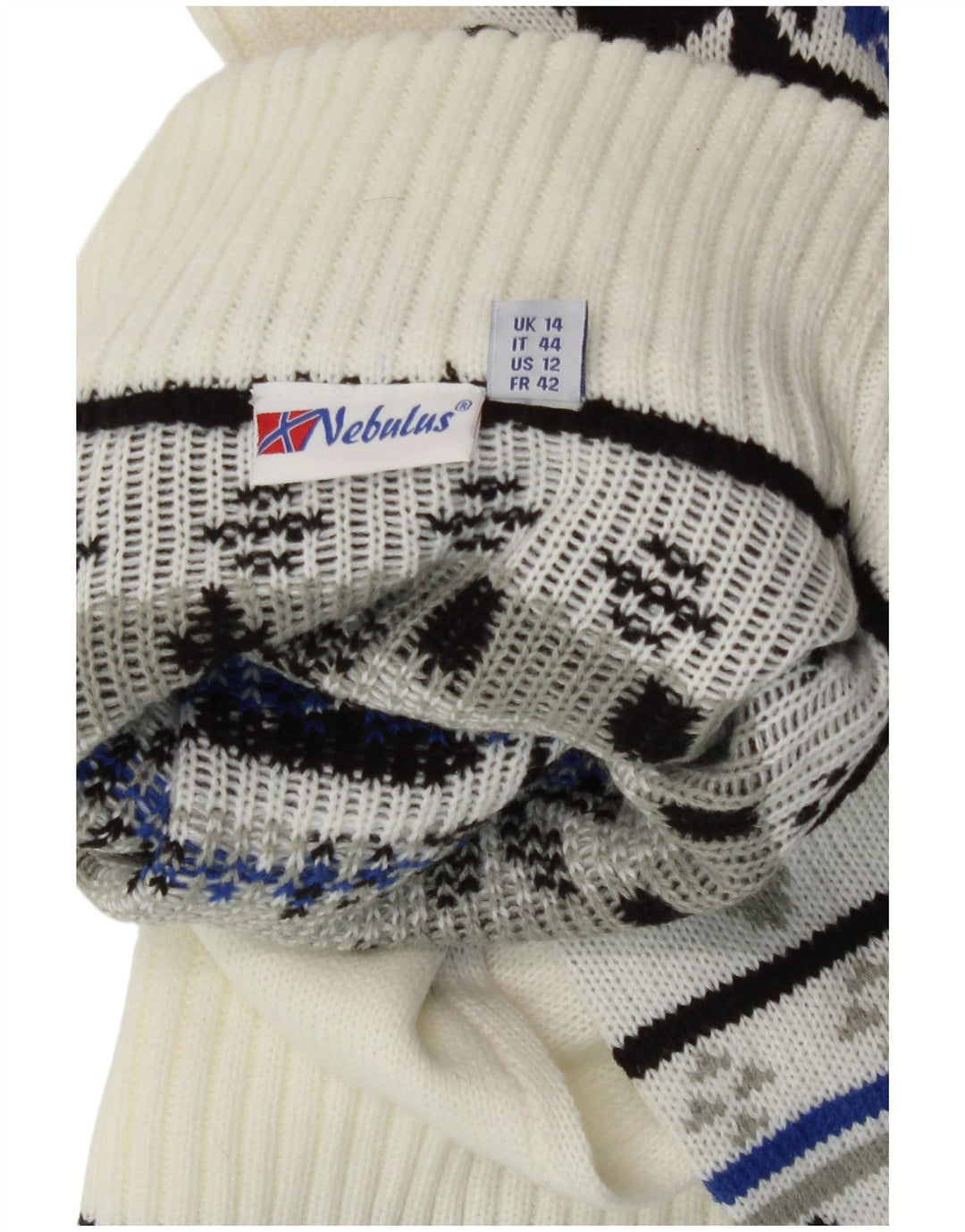 Nebulus ženski džemper s kornjačičastim ovratnikom UK 14 Veliki bijeli pošteni otok