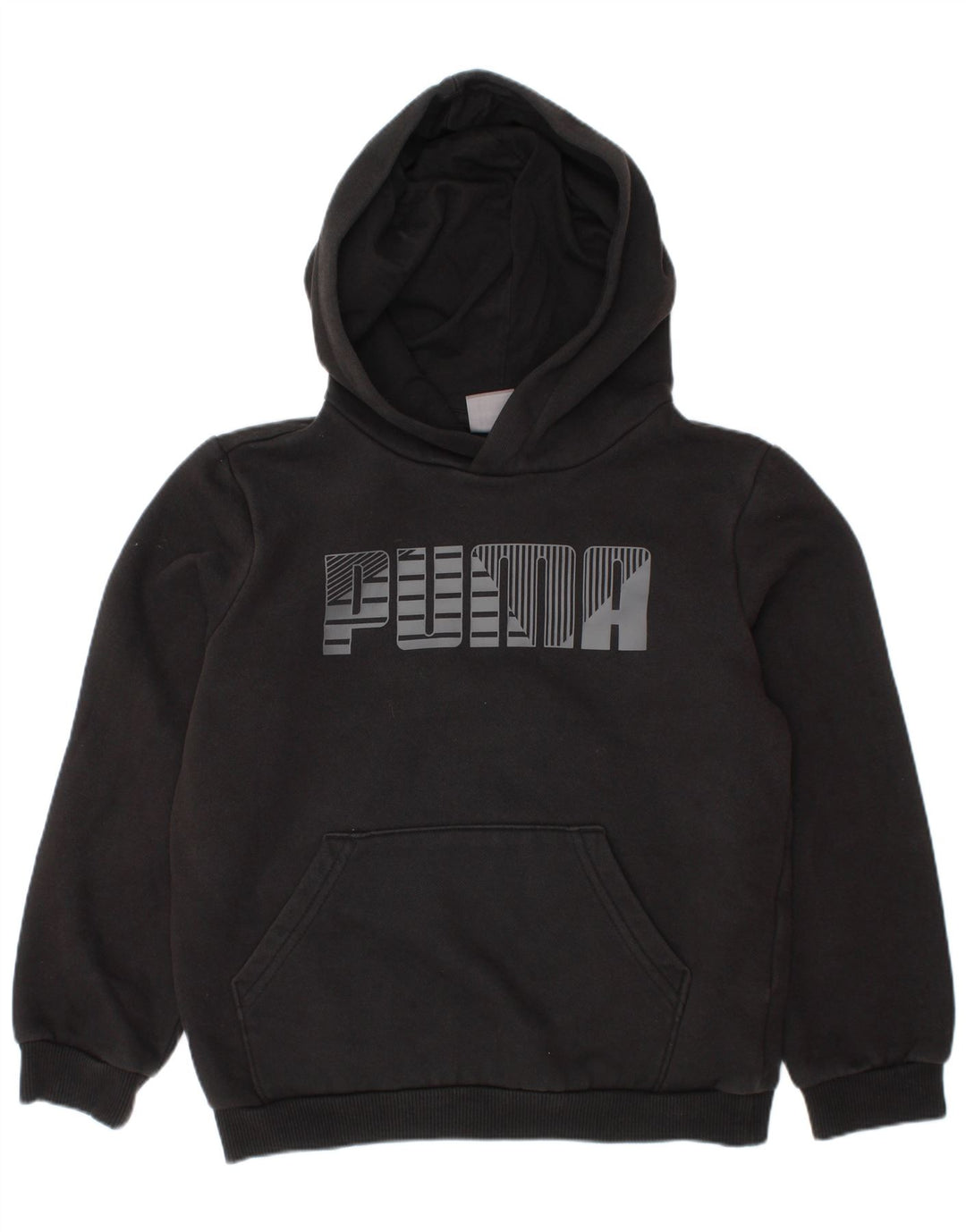PUMA Boys Graphic Hoodie Džemper 7-8 godina crni pamuk