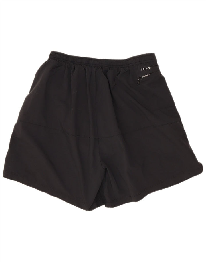 Nike muške Dri Fit sportske kratke hlače srednje crne boje od poliestera