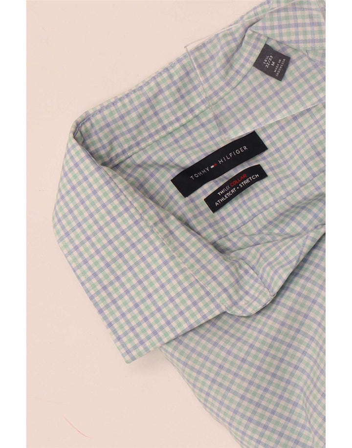 Tommy Hilfiger muška košulja veličine 15 1/2 srednje plavi karirani pamuk