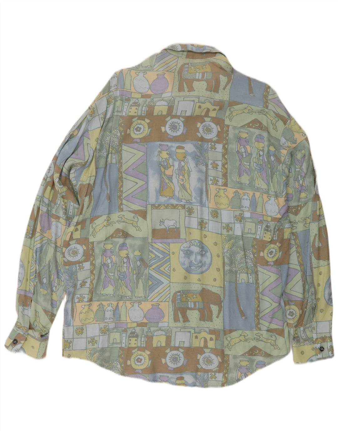 Vintage muška košulja Veliki raznobojni patchwork