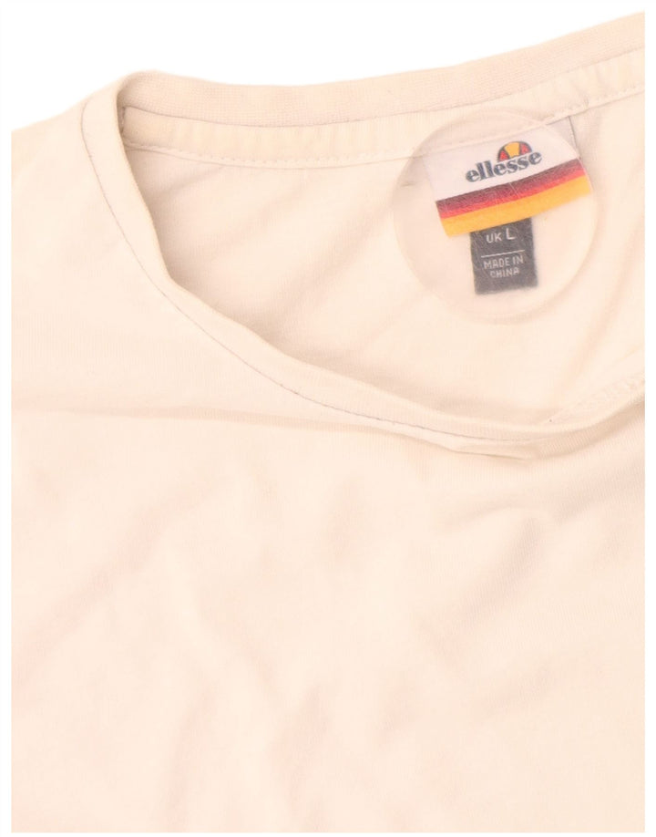 Ellesse muška majica s grafičkim motivima, veliki bijeli pamuk