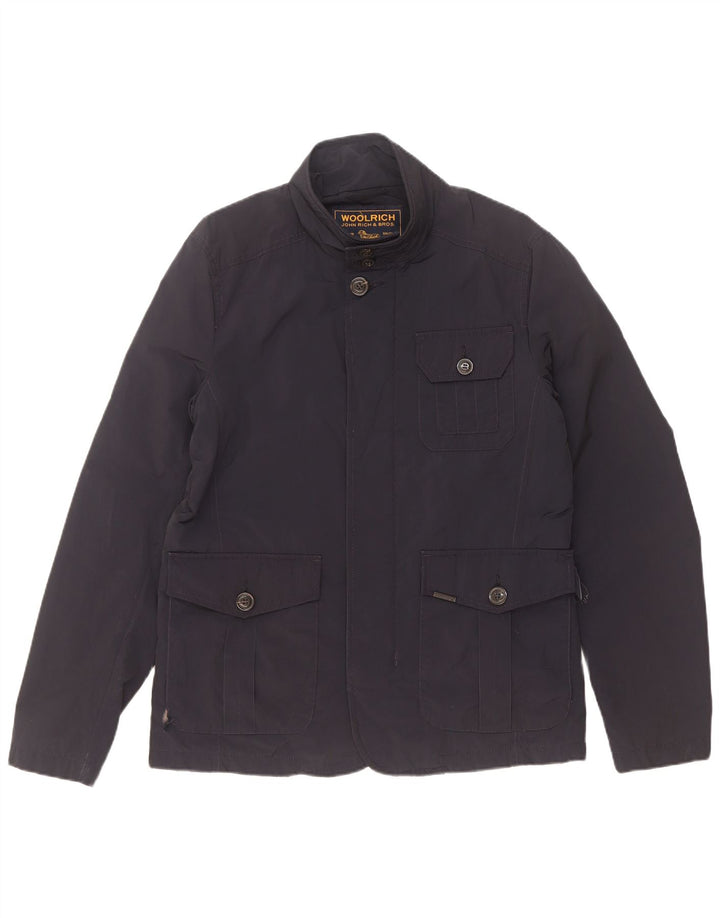 Woolrich muška pomoćna jakna UK 38 Srednji tamnoplavi poliester