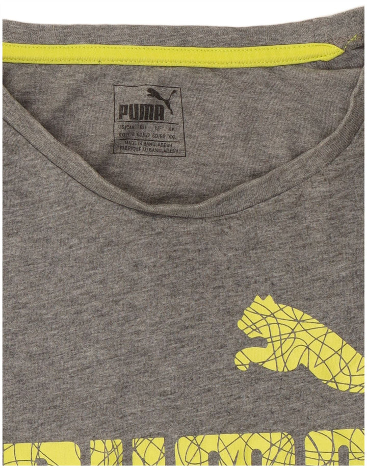 Puma muška majica s grafičkim motivima 2XL siva