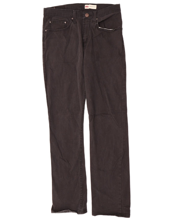 Wrangler muške uske ravne traperice W30 L32 crni pamuk
