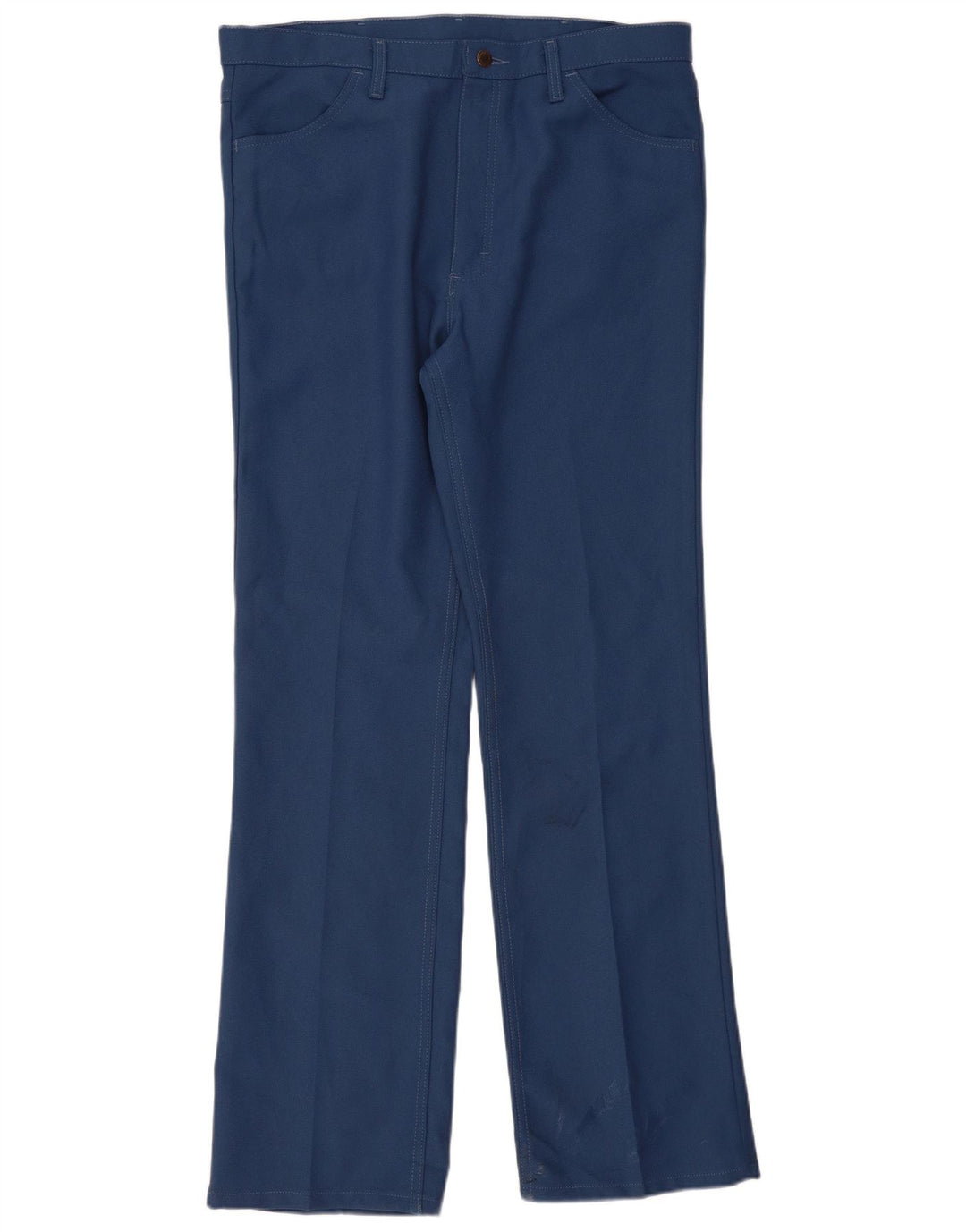 Wrangler muške ravne ležerne hlače W38 L34 plavi poliester