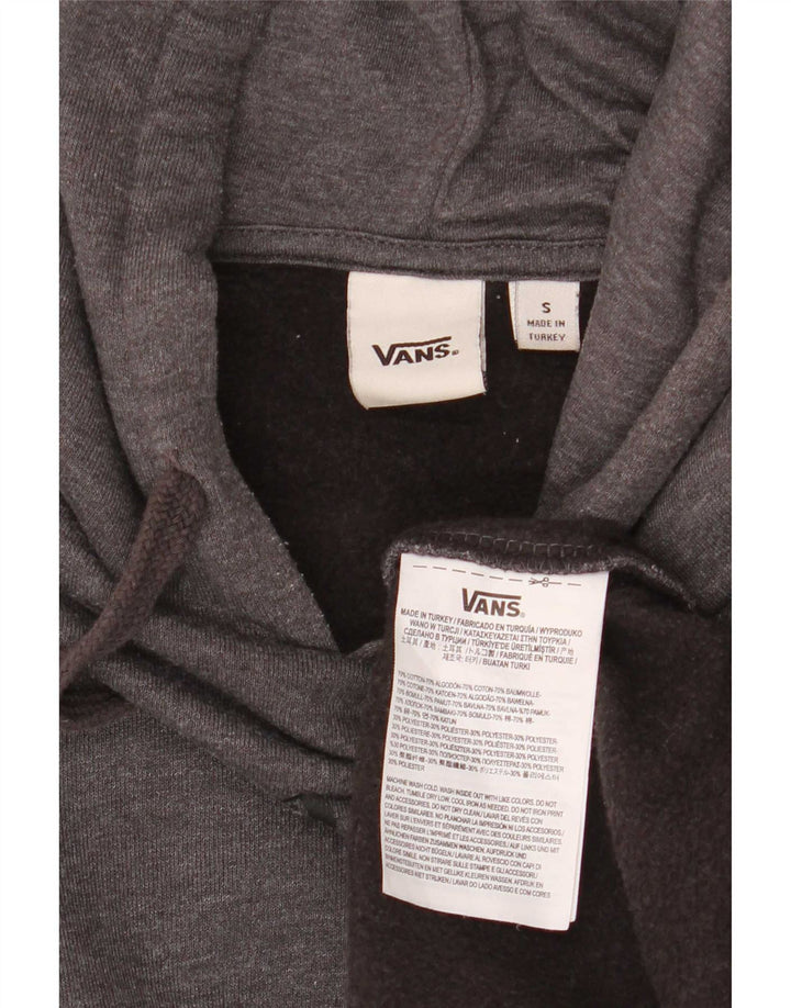 Vans muška majica s kapuljačom s kapuljačom, mali sivi pamuk