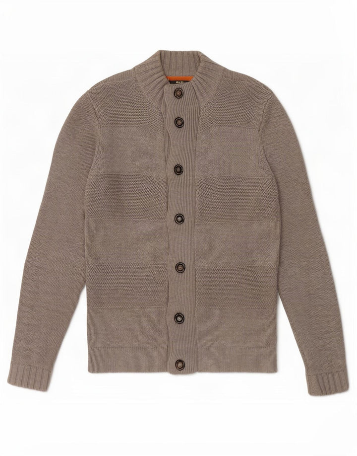 Jack & Jones muški džemper srednje sive pruge od pamuka
