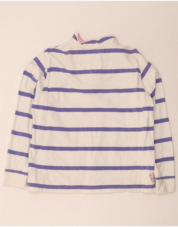 Crew Clothing Ženska majica s izrezom s patentnim zatvaračem UK 16 Velike bijele pruge