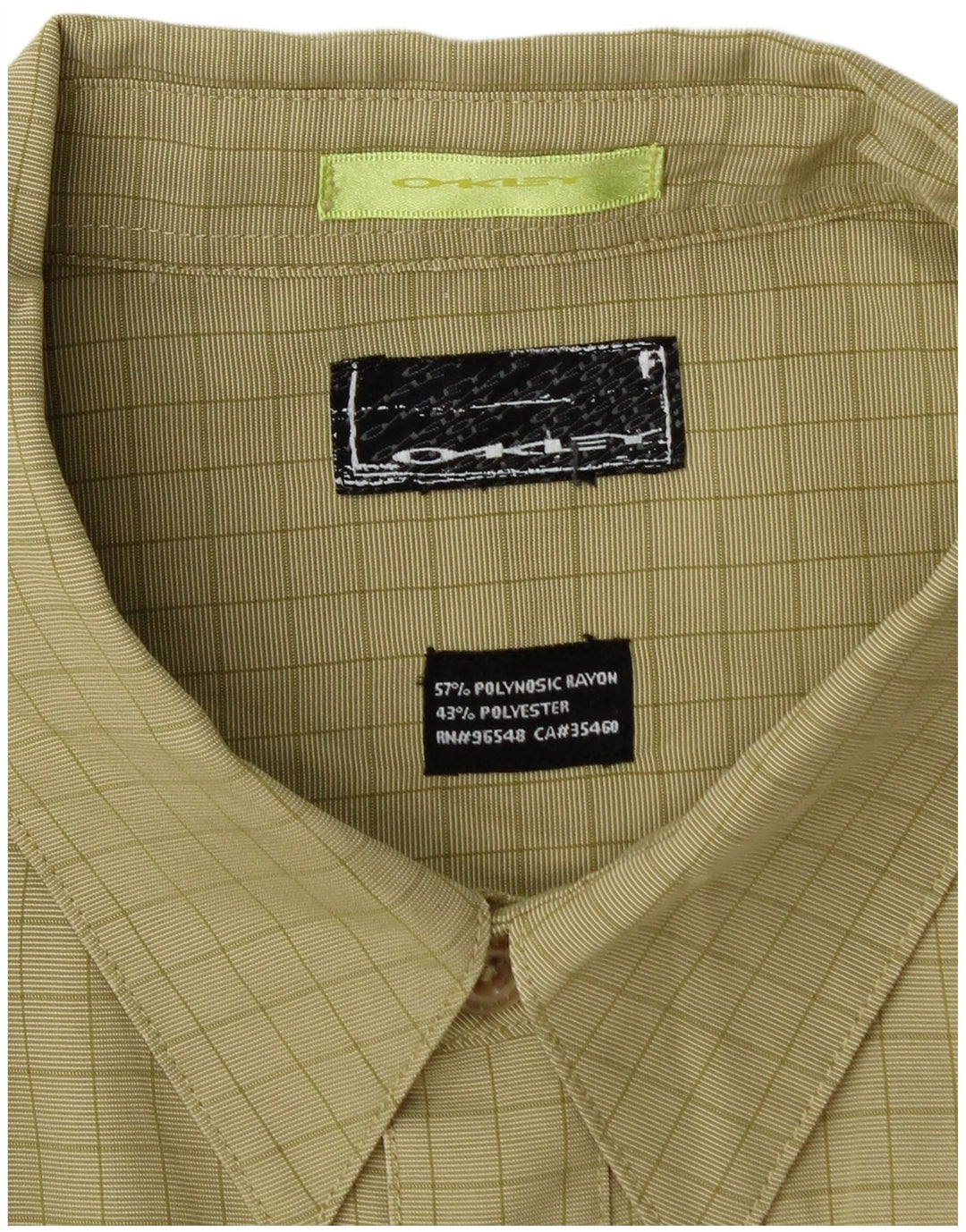 Oakley muška košulja kratkih rukava, veliki kaki karirani rajon