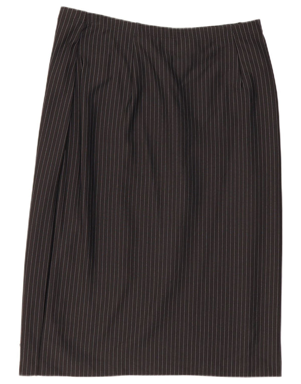 Marks & Spencer ženska pencil suknja UK 18 XL W36 crne pruge od poliamida