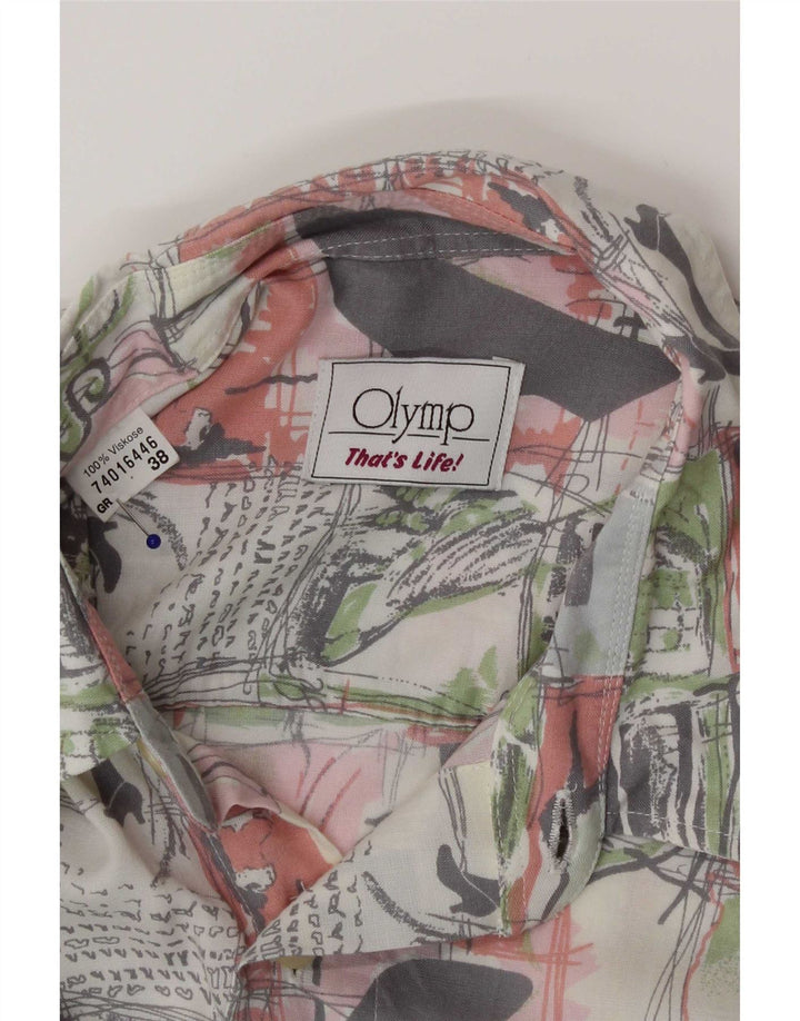 Olymp muška grafička košulja veličina 38 srednje raznobojna patchwork viskoza