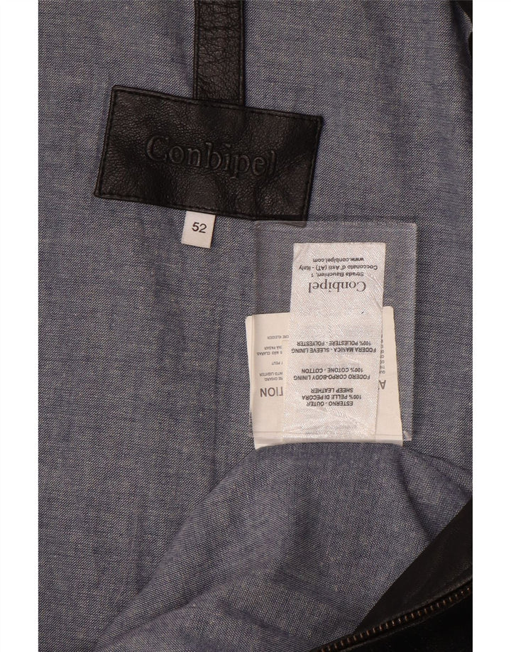 CONBIPEL muška kožna jakna IT 52 velika crna koža