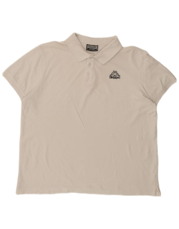 Kappa Mens Polo Shirt 2XL White