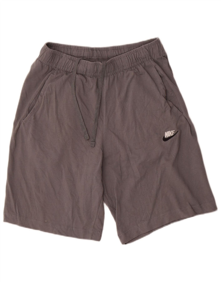 Nike muške sportske kratke hlače srednje sive boje od pamuka