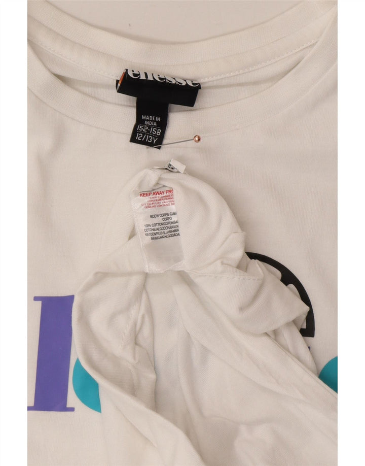 ELLESSE majica kratkih rukava za djevojčice 12-13 godina, bijeli pamuk