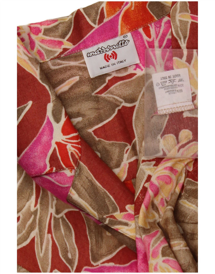 MAZZONETTO Ženska košulja kratkih rukava IT 46 Veliki raznobojni cvjetni