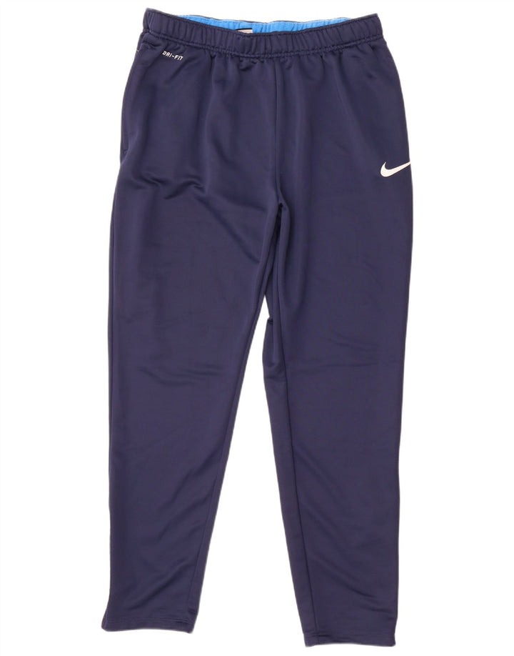 Nike muške Dri Fit hlače za trenirku 2XL tamnoplavi poliester