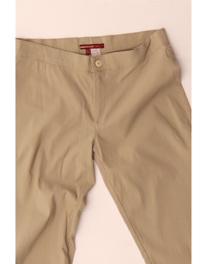 Zara ženske široke ležerne hlače EU 40 srednje W30 L32 bež rajon