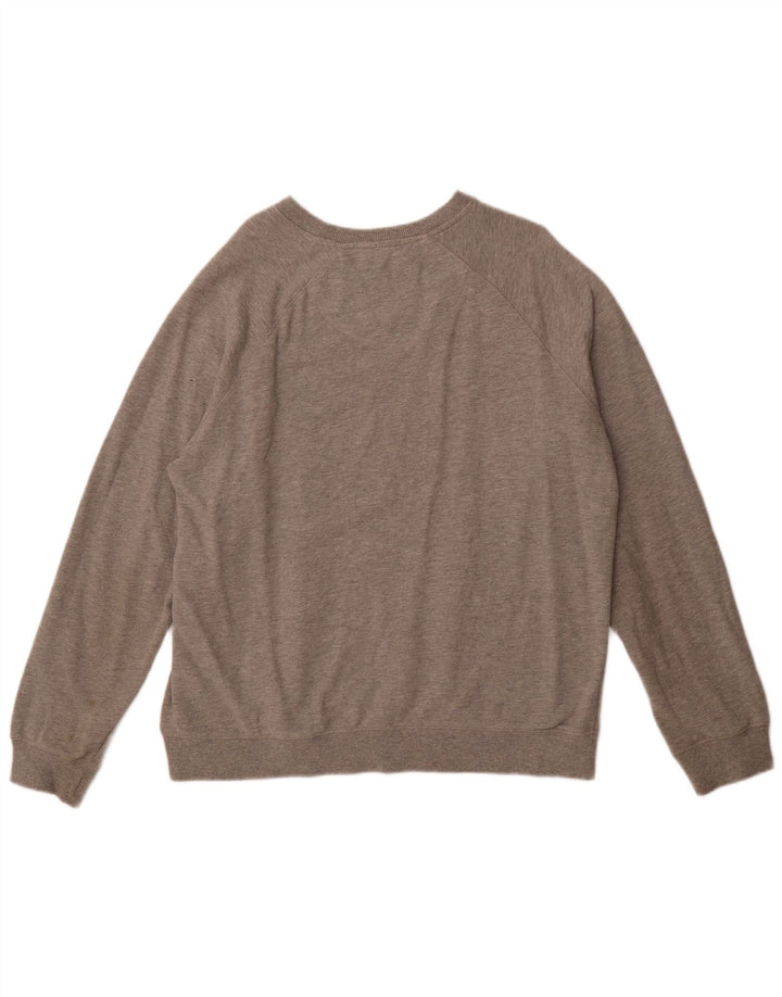 WEIRD FISH Mens Graphic Sweatshirt Jumper Large Grey Cotton