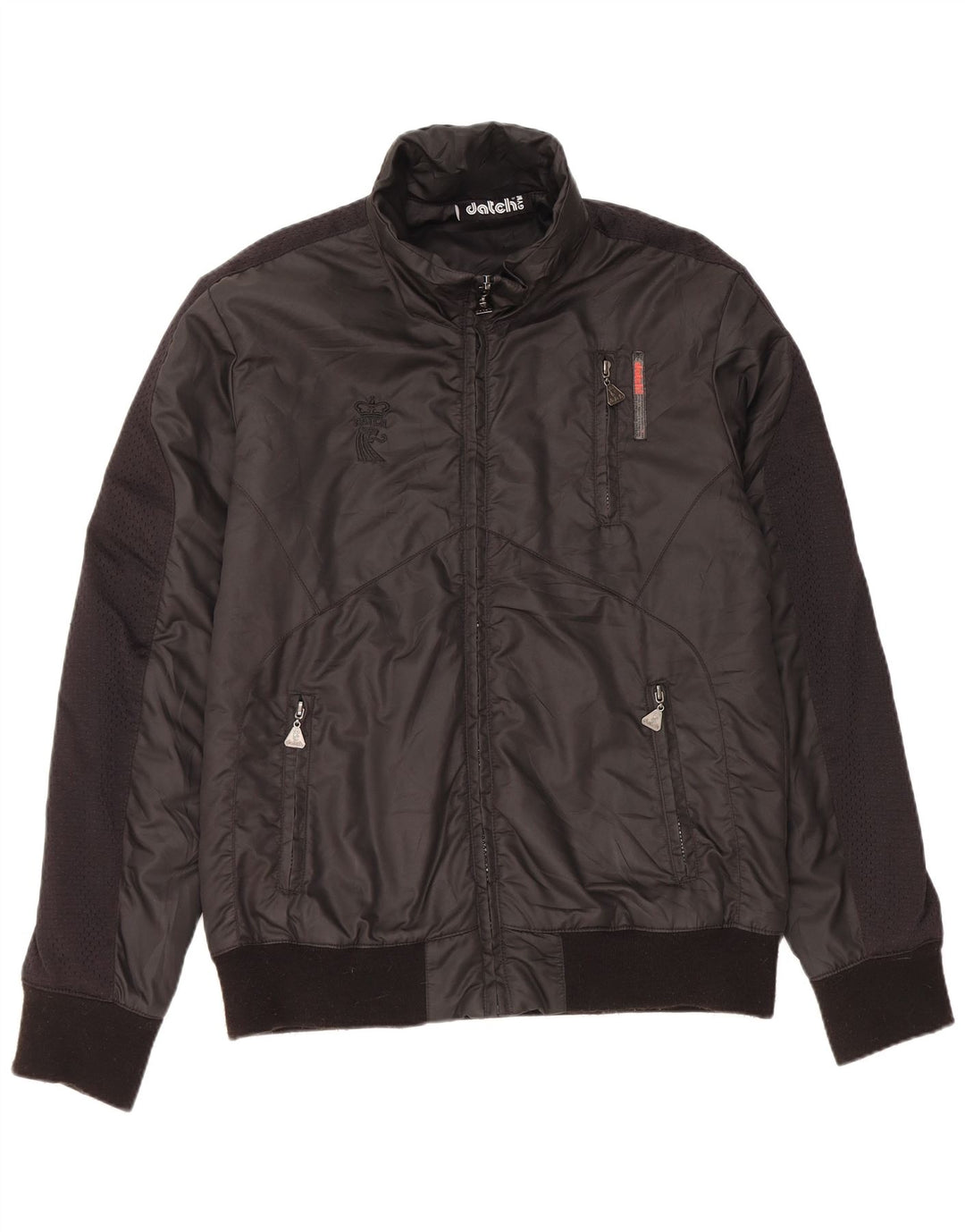 DATCH muška bomber jakna UK 40 veliki crni poliester