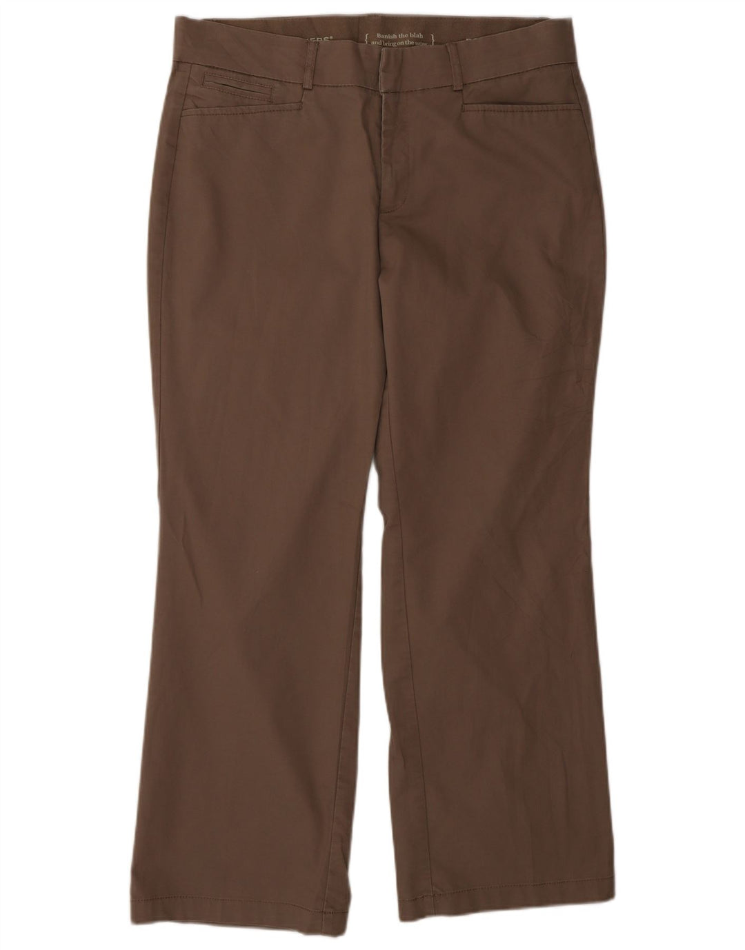 DOCKERS Ženske ravne ležerne hlače US 12 Large W32 L28 smeđe