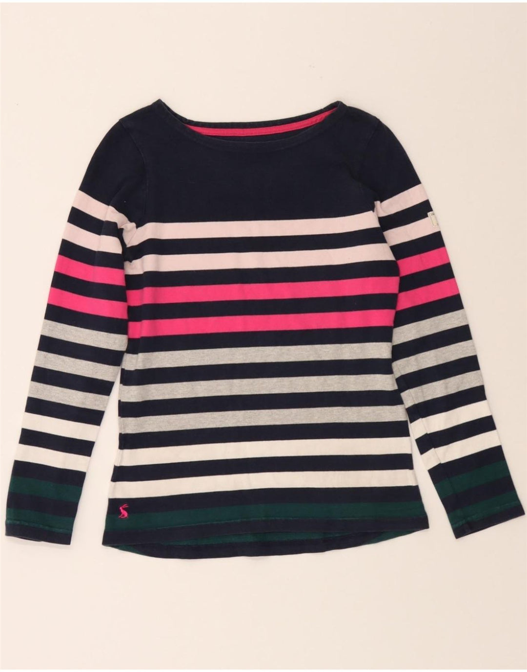 JOULES Womens Top Long Sleeve UK 6 XS Multicoloured Striped Vintage Joules and Second-Hand Joules from Messina Hembry 