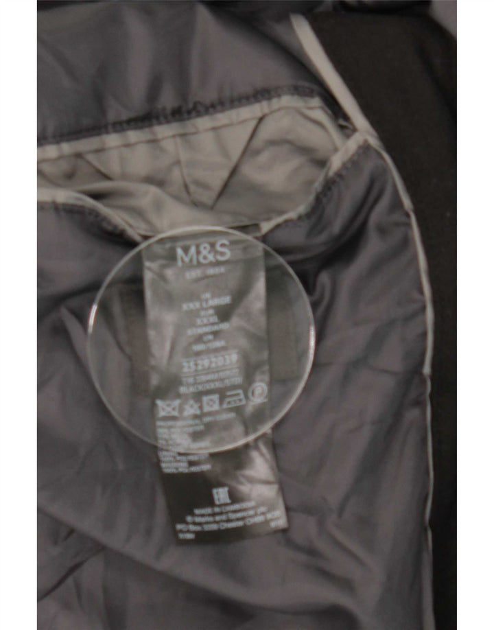Marks & Spencer muški gornji kaput UK 46 3XL crni poliester