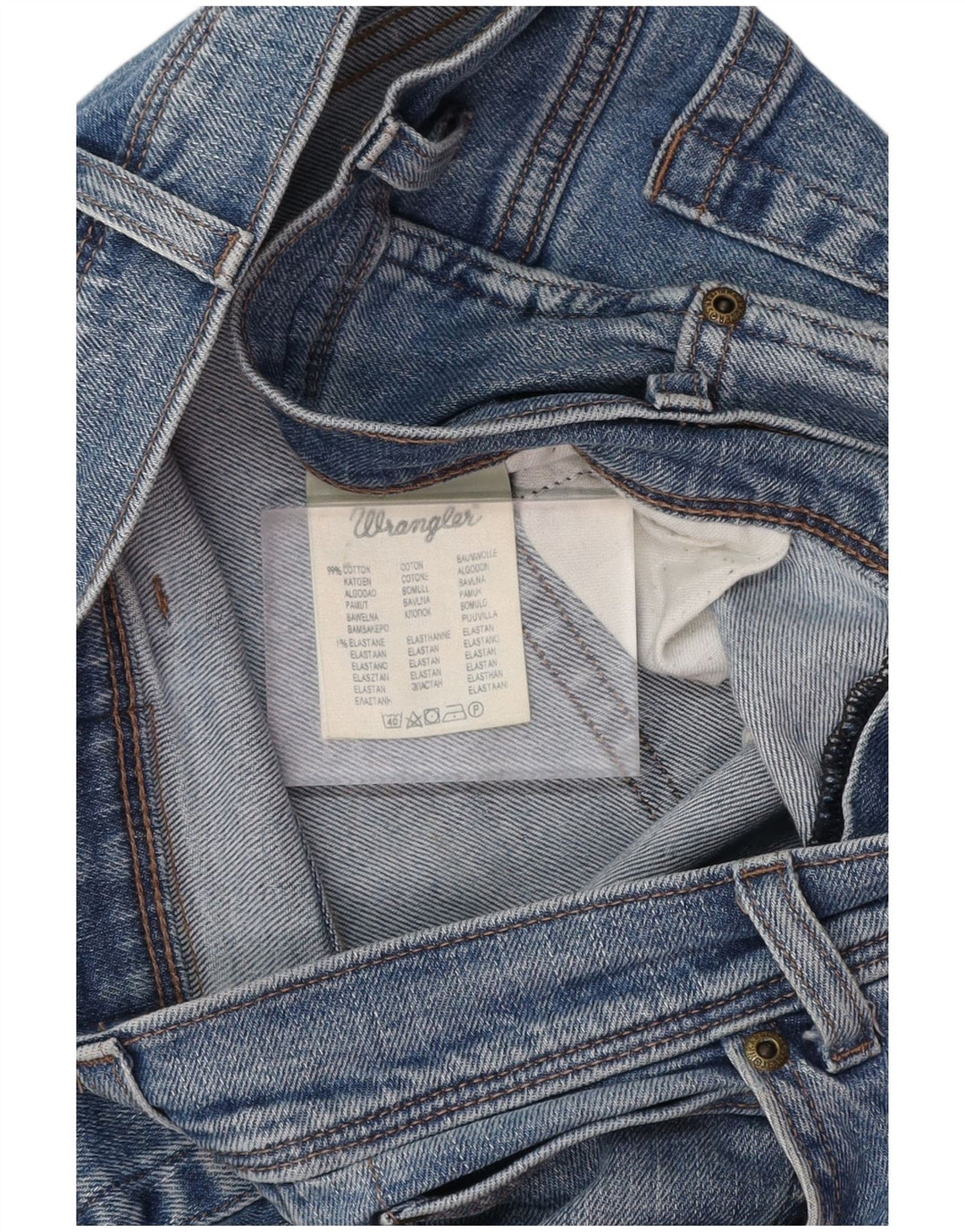 WRANGLER Muške ravne traperice W36 L34 plavi pamuk